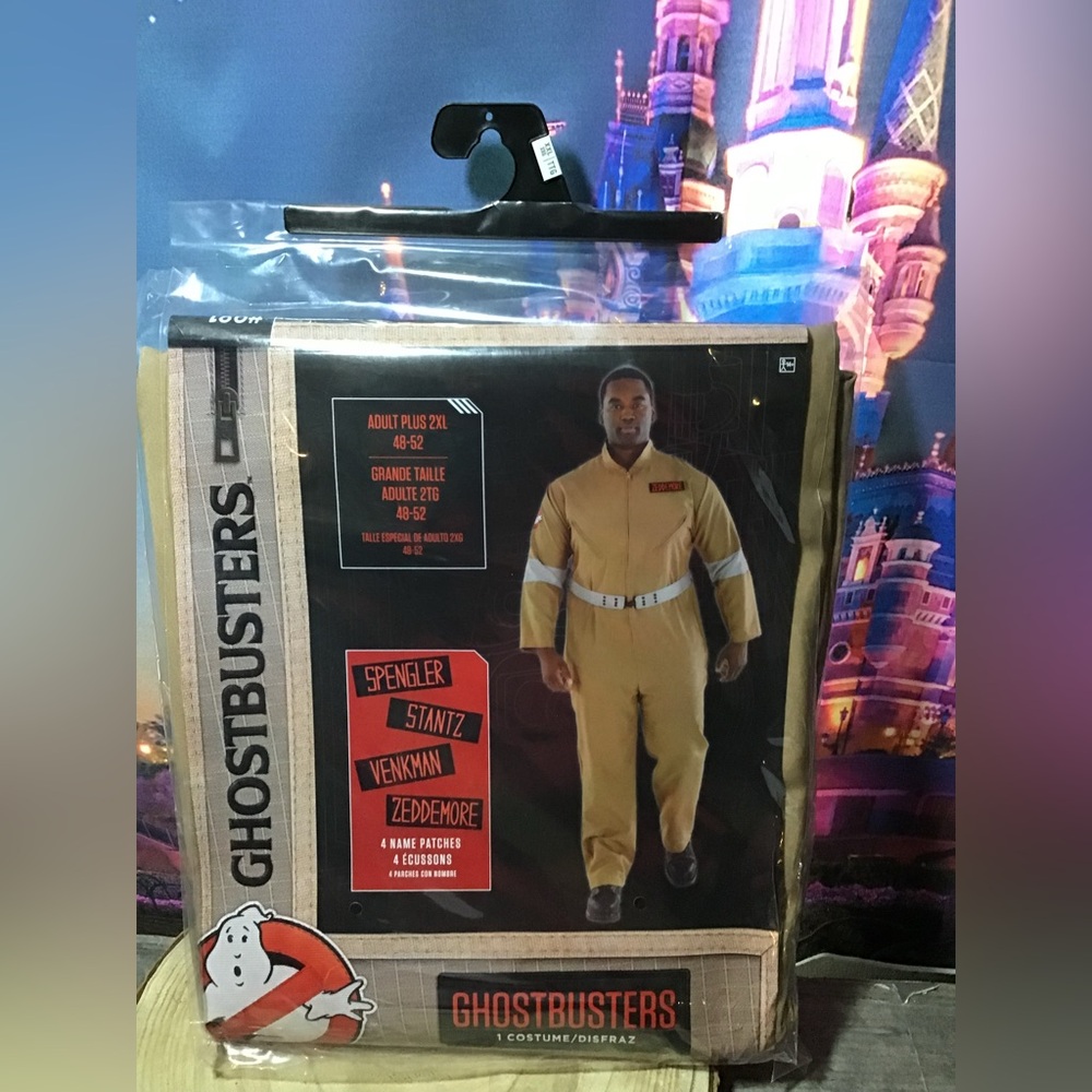 Ghostbusters adult plus costume size 2xl 48-52 -NEW
